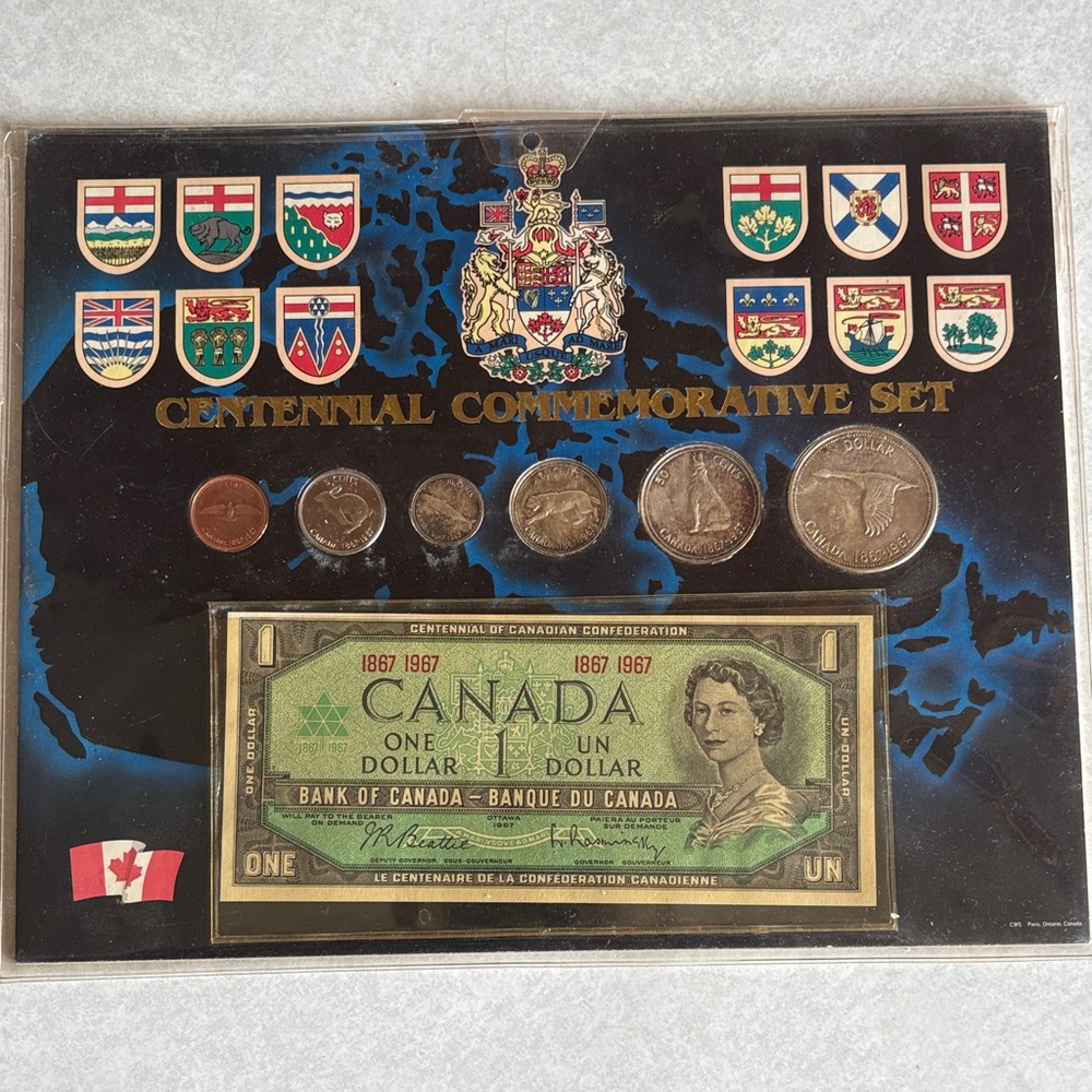 Centennial Commemorative Coin and Bill Set 1867-1967